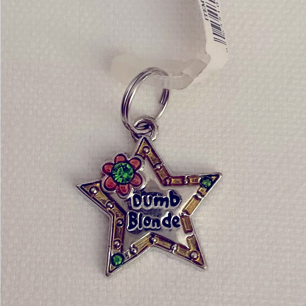Ganz Pet Collar Charm Tag DUMB BLONDE